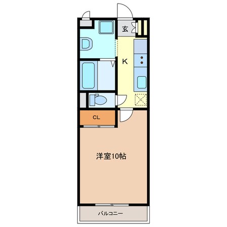 富田浜駅 徒歩10分 1階の物件間取画像